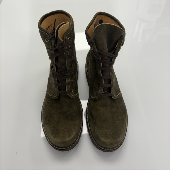 Dirndl + Bua Olive Green Suede Haferlschuhe Traditional Bavarian/Austrian Boots main image 5